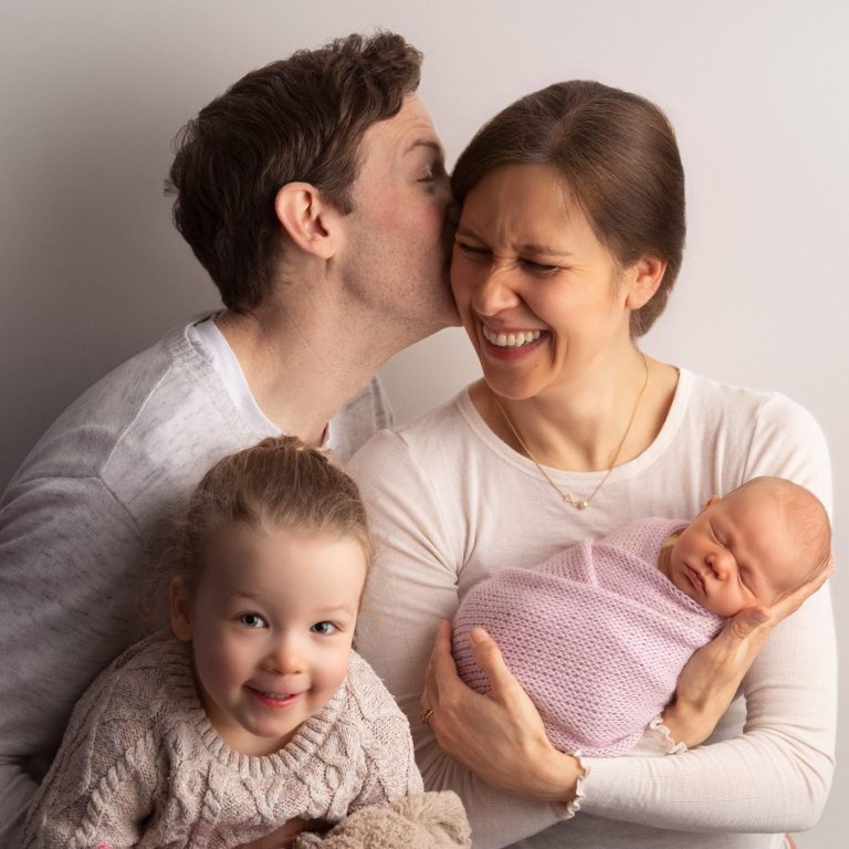 Family photography with newborn and toddler